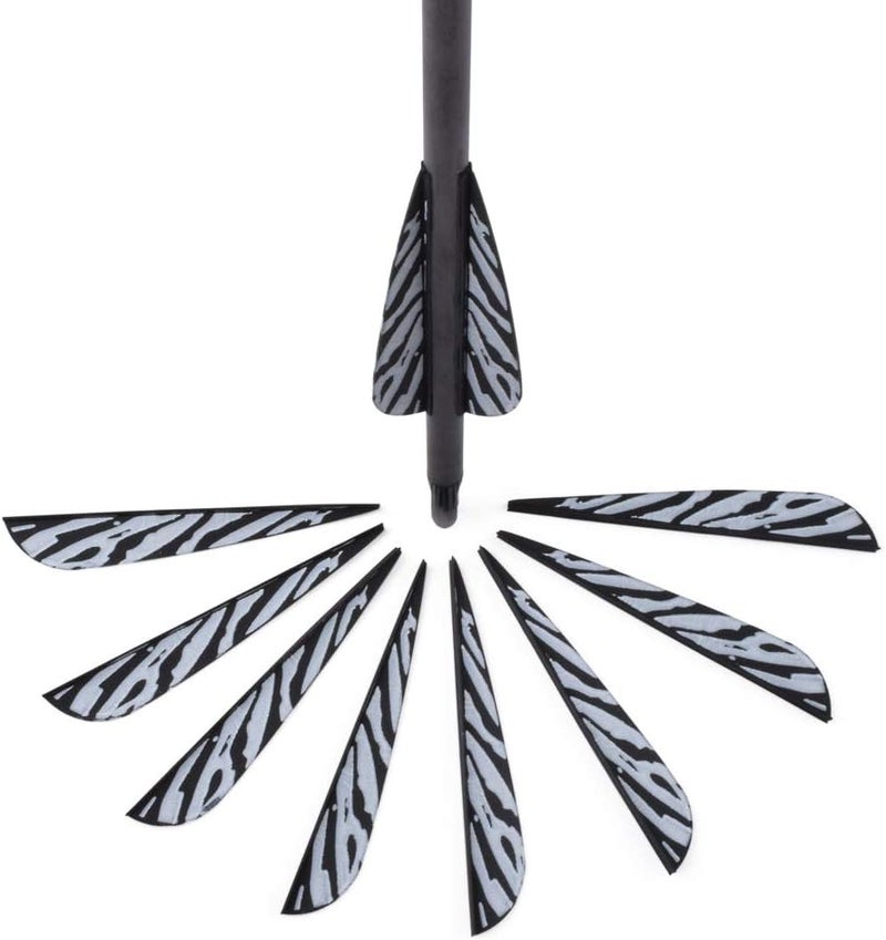 TY Archery 3 Inch Arrow Fletching Vanes Plastic Feather for DIY Archery Hunting Targeting Arrows(Pack of 50) - Image 4